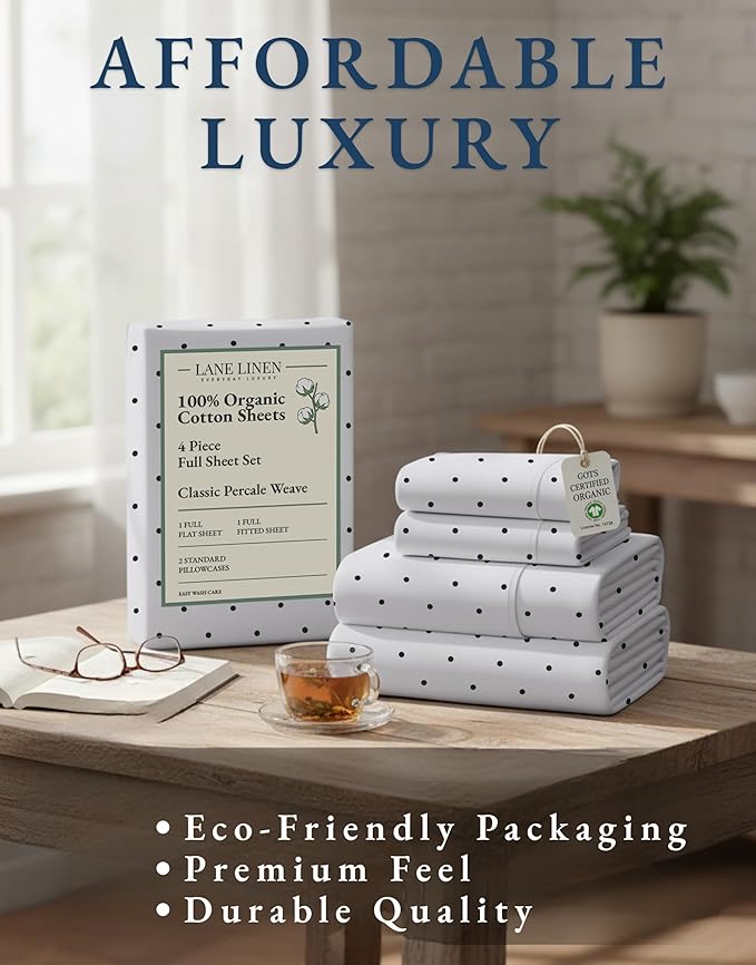 Linen Bed Sheet Set - Full - 4 Piece