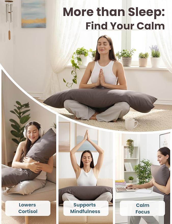 Bamboo Weighted Body Pillow - Full