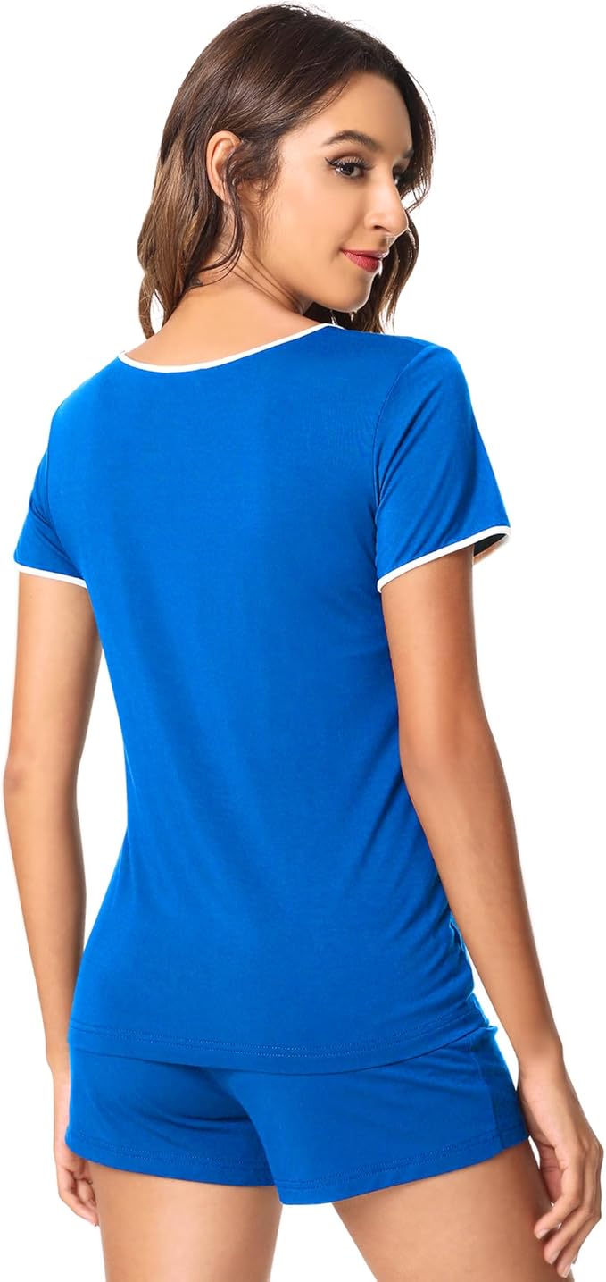 Women's Bamboo Cooling Pajama Set - Short Sleeve - 2 Piece