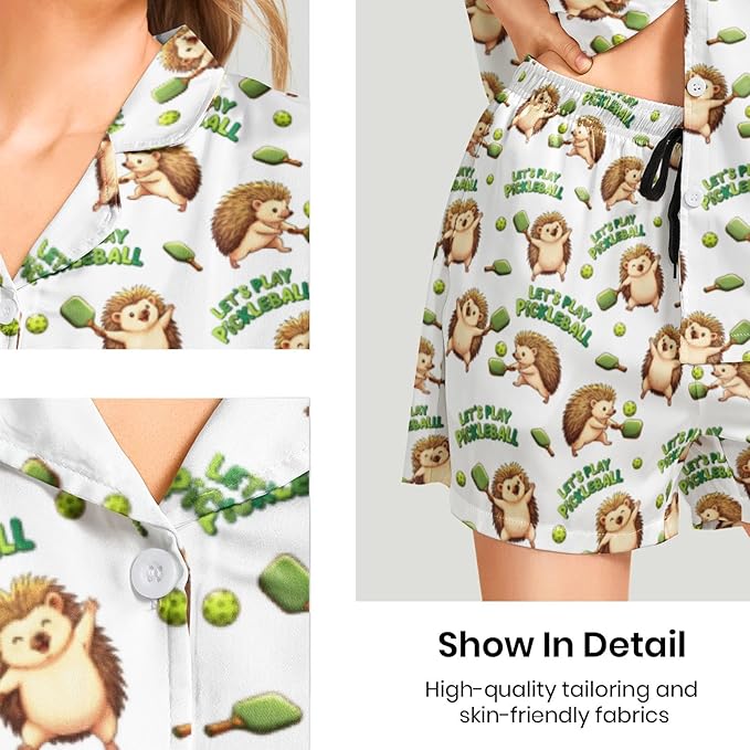 Women's Pajama Set - Short Sleeve - 2 Piece