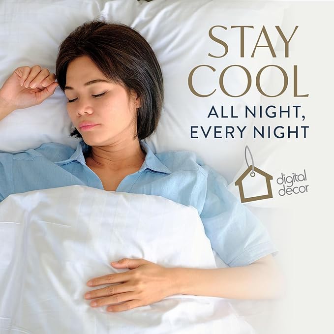 100% Cotton Cooling Bed Pillow - Standard - 2 Piece