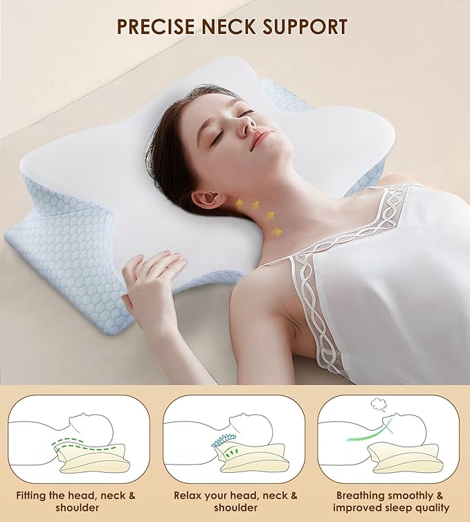 Memory Foam Cooling Bed Pillow