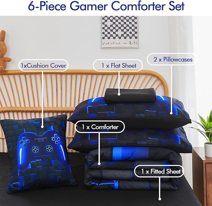 Comforter Set - Queen - 6 Piece