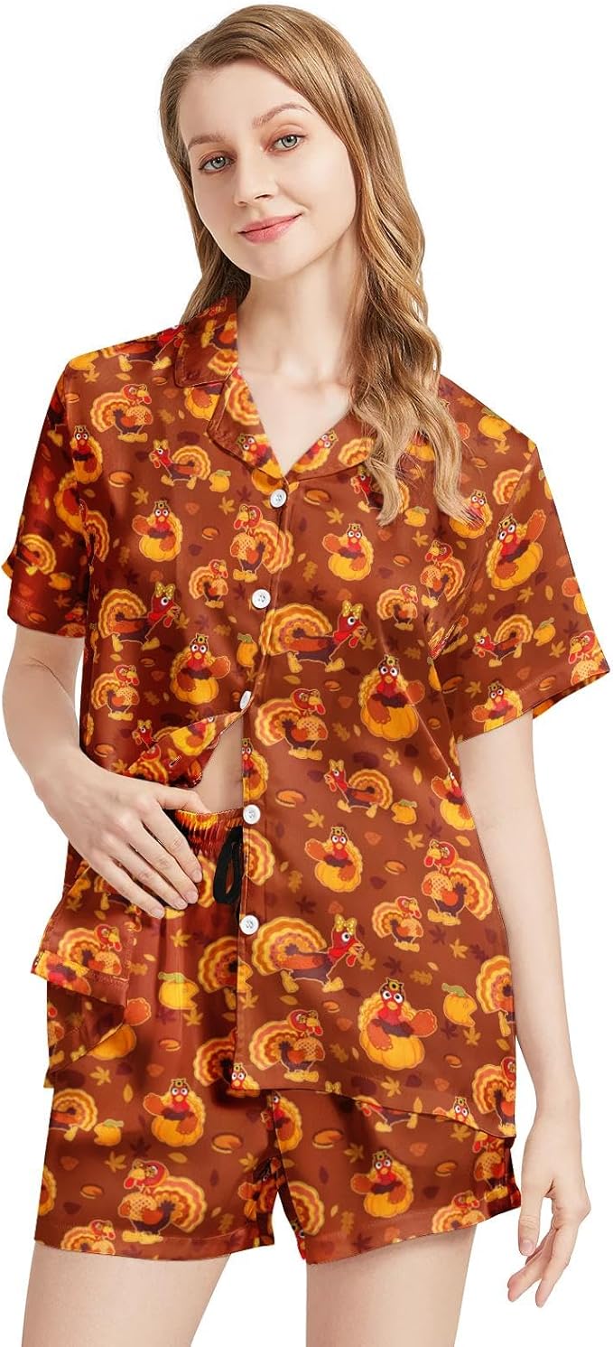 Women's Pajama Set - Short Sleeve - 2 Piece