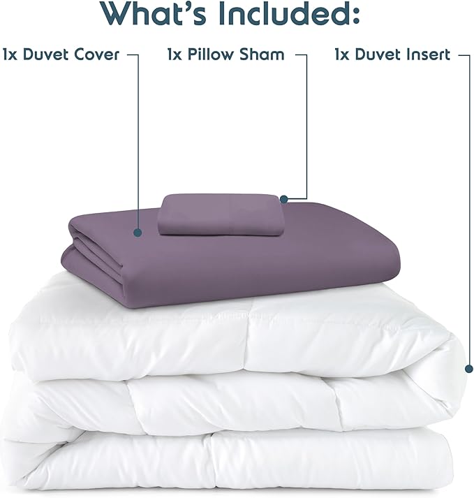 Down Alternative Duvet Cover Set - Twin - 3 Piece