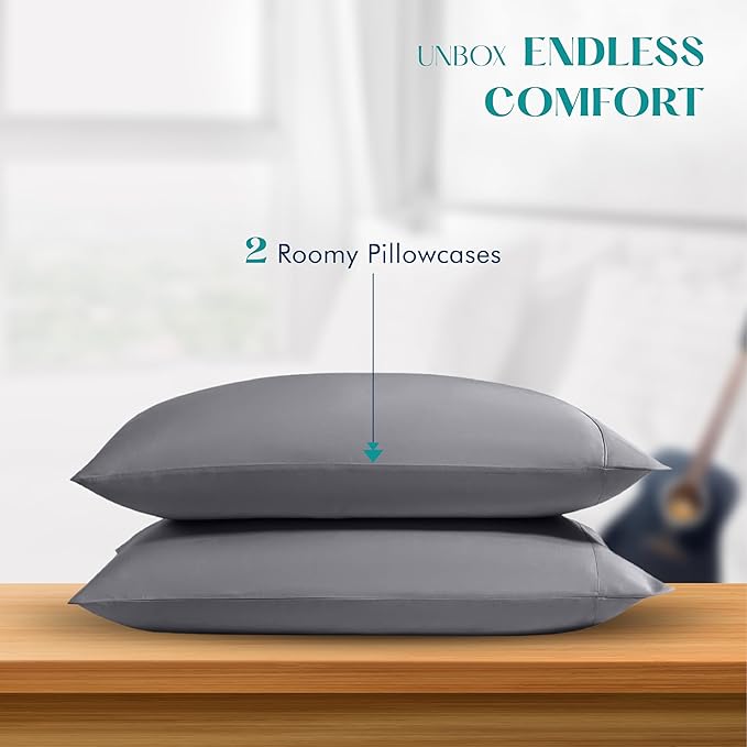 Linen Cooling Pillowcase Set - Queen - 2 Piece