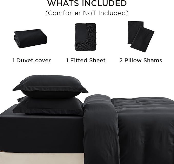 Duvet Cover Set - Queen - 90 x 90 in - 4 Piece