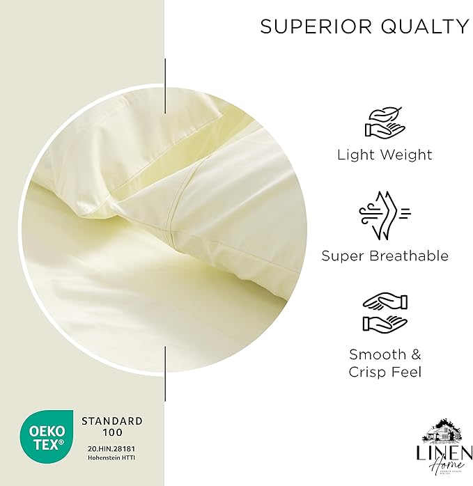 100% Cotton Pillowcase Set - Queen - 2 Piece