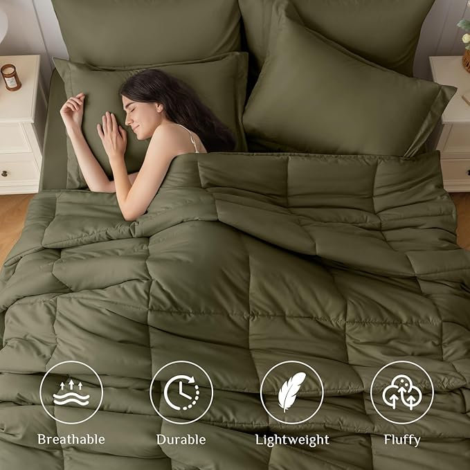 Down Alternative Comforter Set - California King - 7 Piece