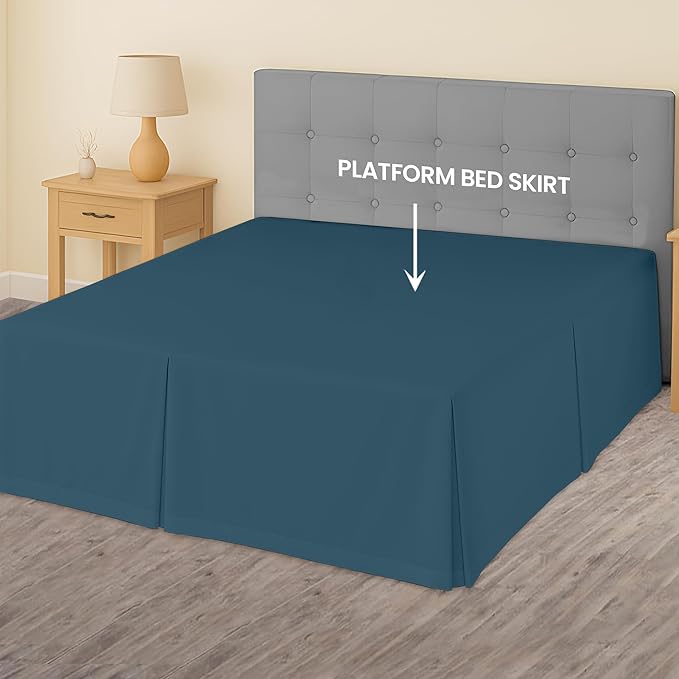Microfiber Bed Skirt - King - 15 in Drop