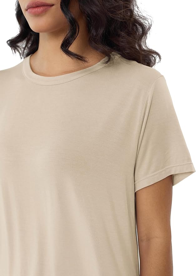 Women's Bamboo Pants Pajama Set - Short Sleeve - 2 Piece