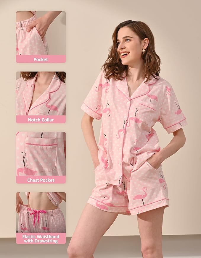 Women's 100% Cotton Pajama Set - 2 Piece