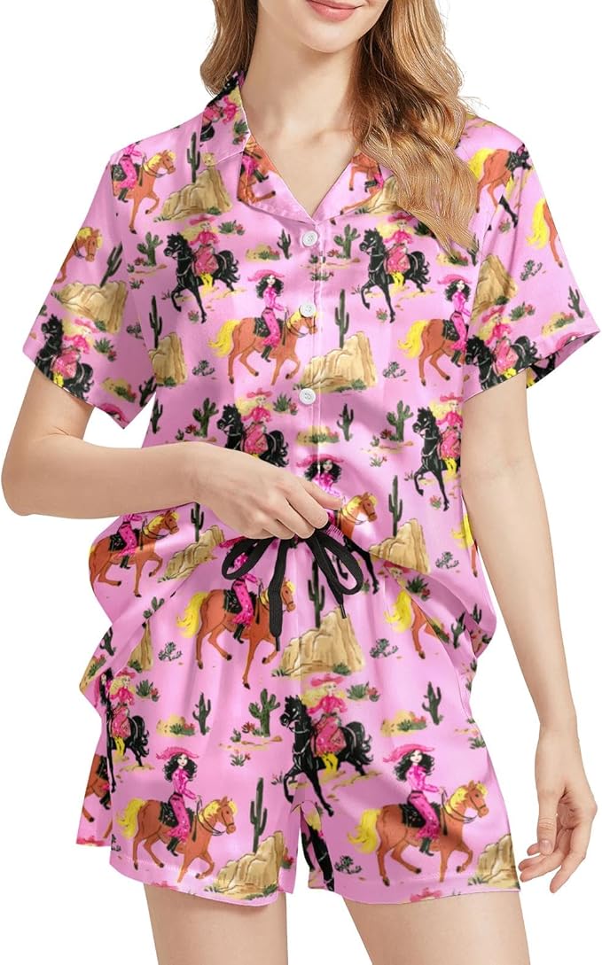 Women's Pajama Set - Short Sleeve - 2 Piece