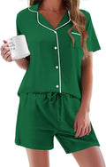 Women's Pajama Set - Short Sleeve - 2 Piece