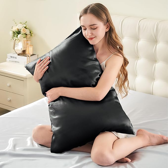 Mulberry Silk Cooling Pillowcase Set - Standard - 20 x 26 in - 2 Pack