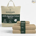Linen Bed Sheet Set - California King - 4 Piece