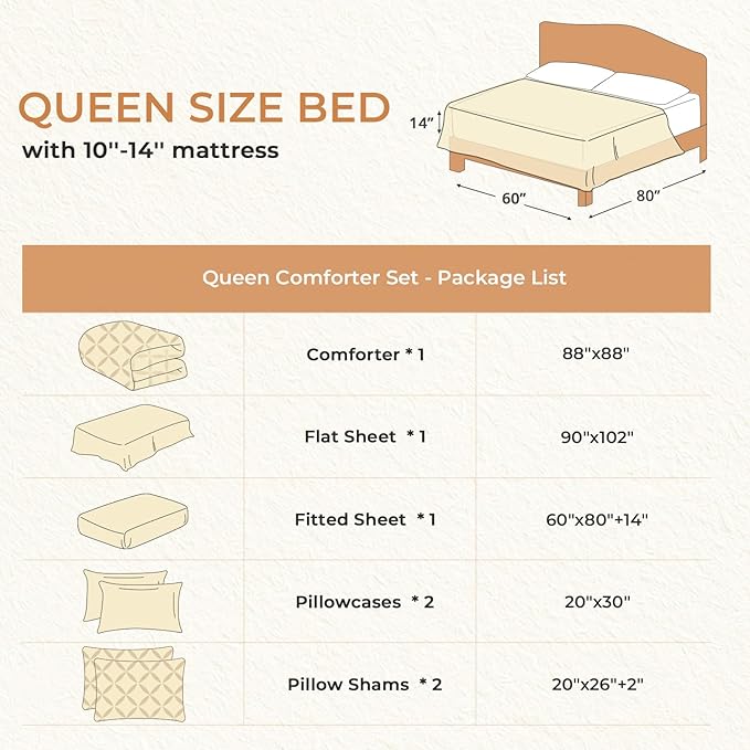 Comforter Set - Queen - 7 Piece