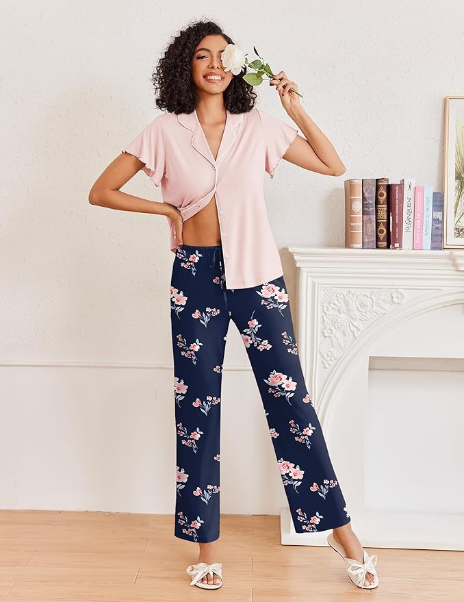 Women's Pants Pajama Set - 2 Piece