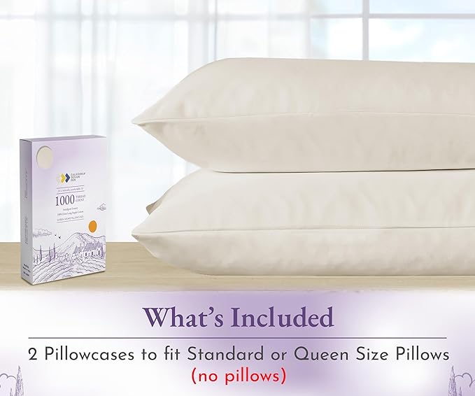 100% Cotton Pillowcase Set - Queen - 2 Piece