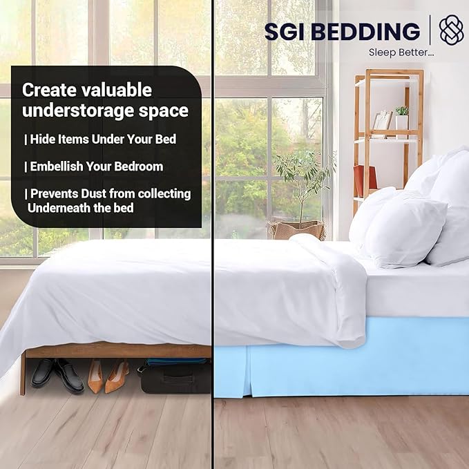 Microfiber Bed Skirt - Queen - 18 in Drop