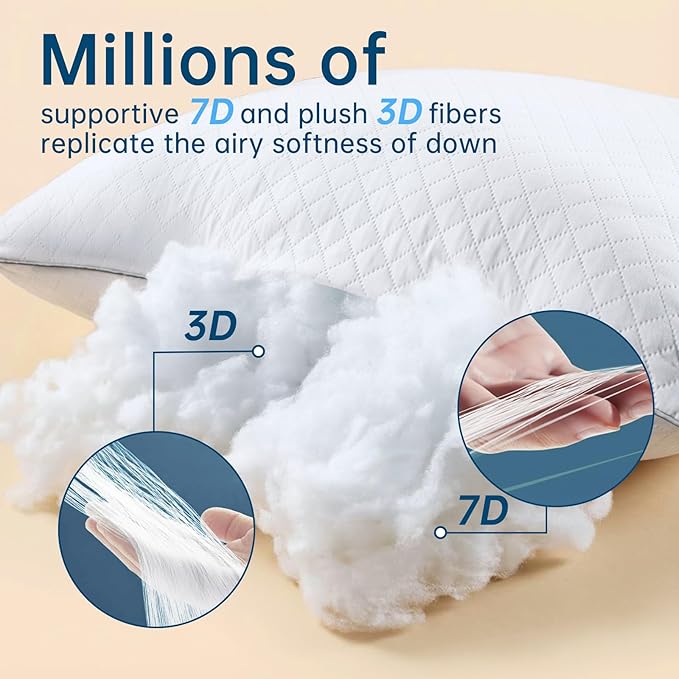 Down Alternative Bed Pillow - Queen - 2 Piece