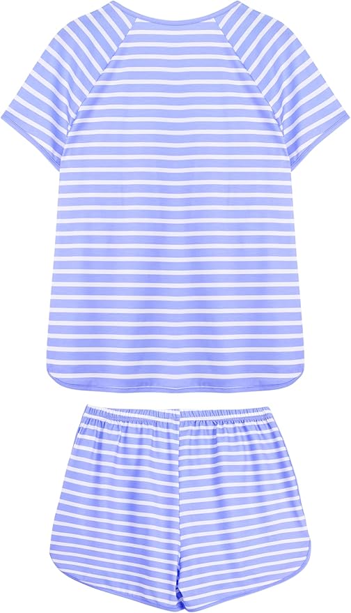 Women's Shorts Pajama Set - Short Sleeve - 2 Piece