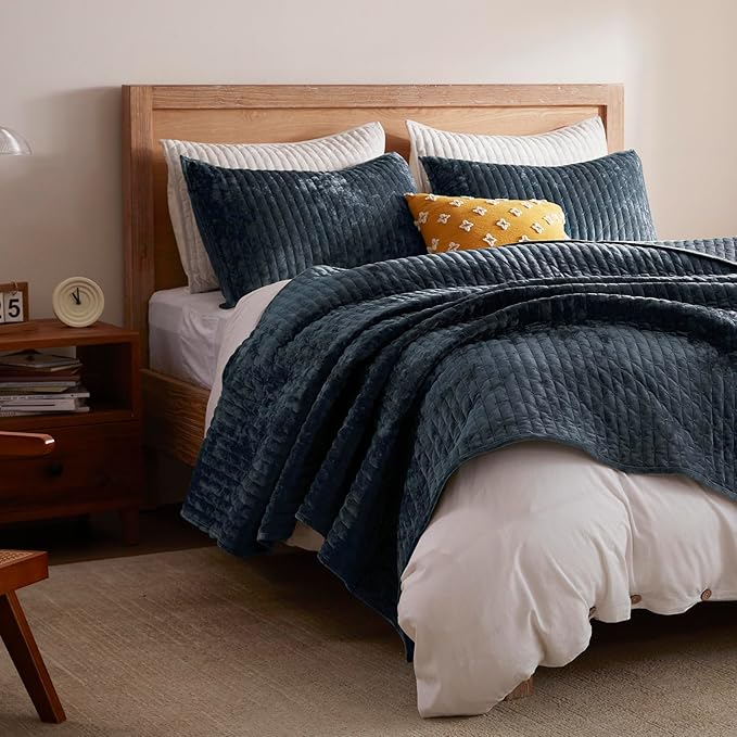 Velvet Quilt Set - California King