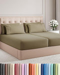 Cooling Bed Sheet Set - Split King - 16 in Deep Pocket - 7 Piece
