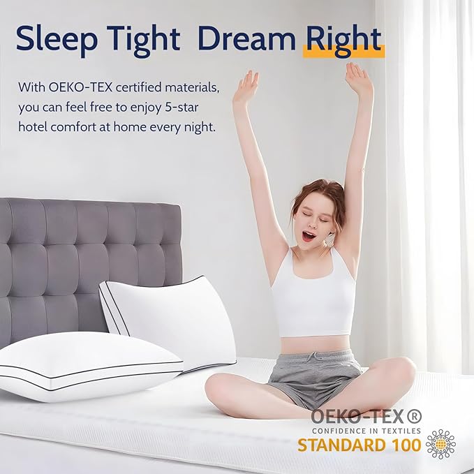 Down Alternative Bed Pillow - Standard - 2 Pack