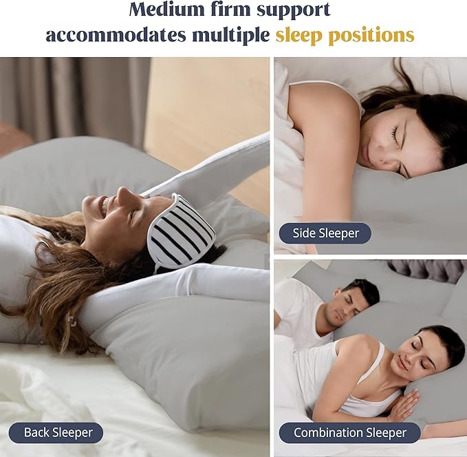 100% Cotton Bed Pillow - King - 2 Piece