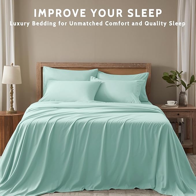 Microfiber Cooling Bed Sheet Set - Twin - 4 Piece