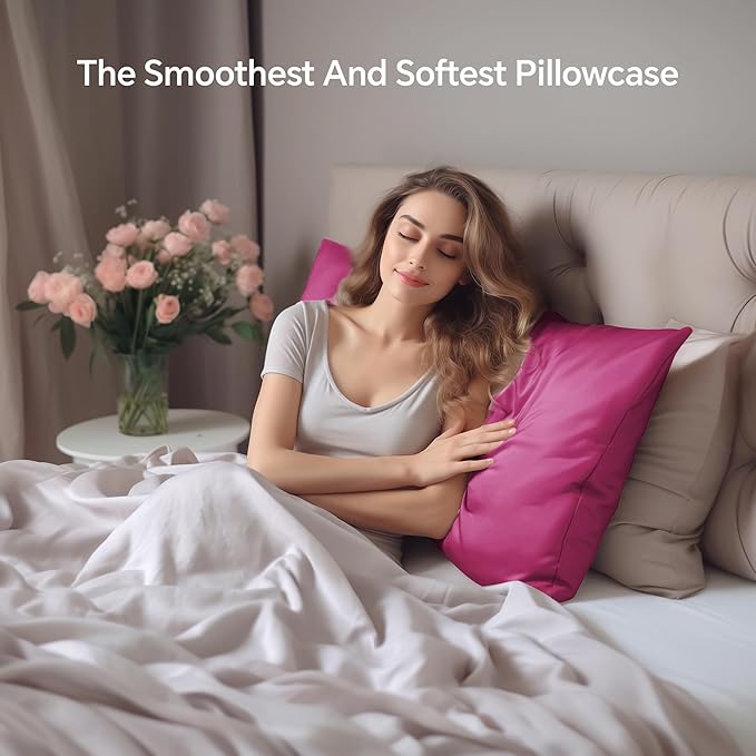 Mulberry Silk Cooling Pillowcase Set - Queen - 2 Pack - 2 Piece