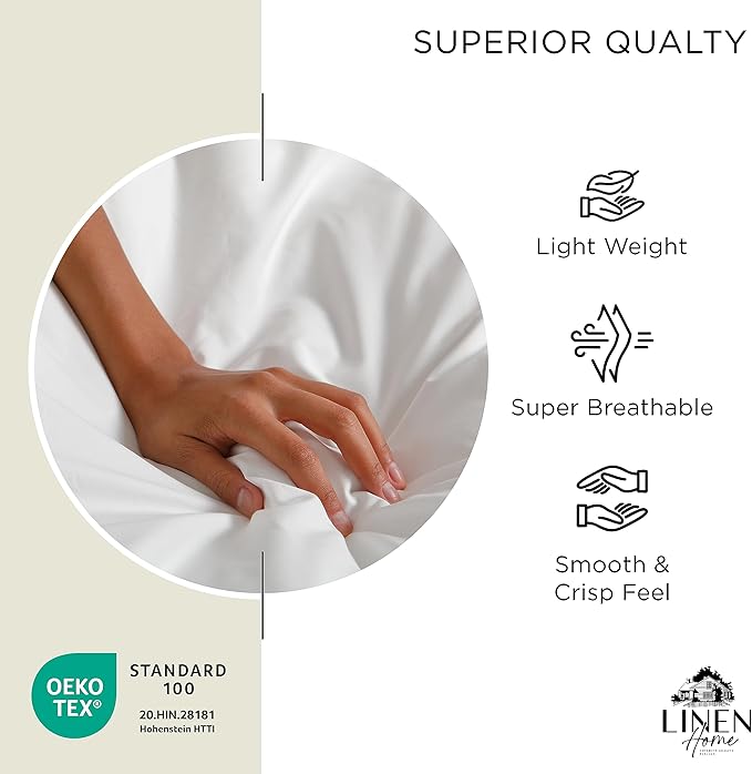 100% Cotton Bed Sheet Set - Full - 4 Piece