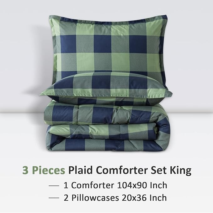 Comforter Set - King - 104 x 90 in - 3 Piece