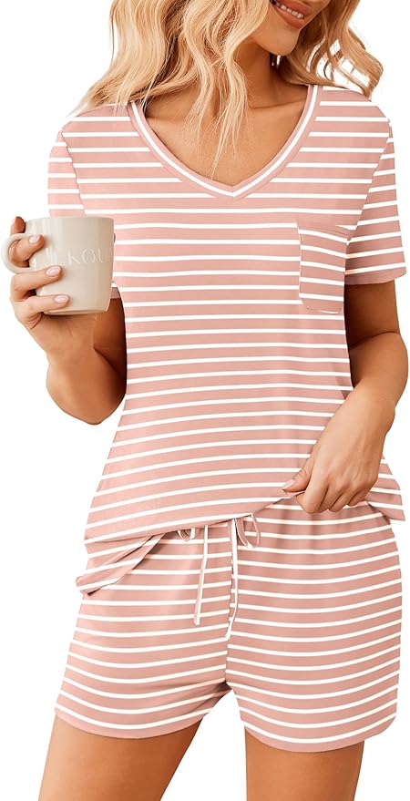 Women's Pajama Set - Short Sleeve - 2 Piece