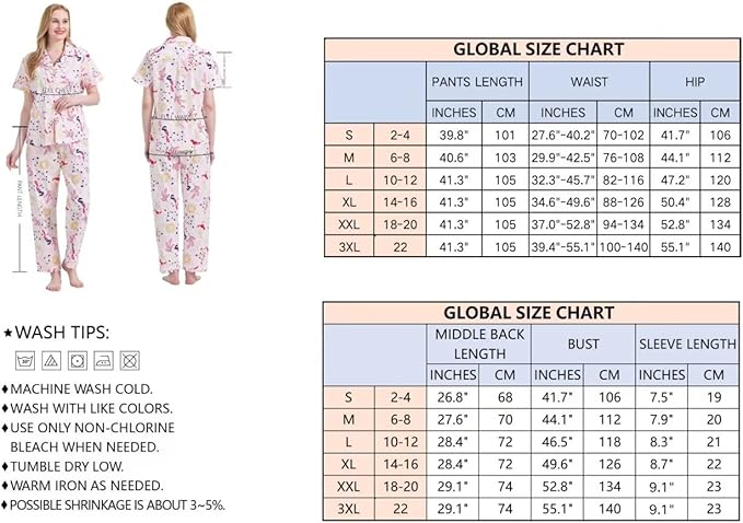 Women's Pants Pajama Set - 2 Piece
