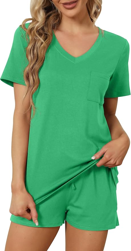 Women's Pajama Set - Short Sleeve - 2 Piece