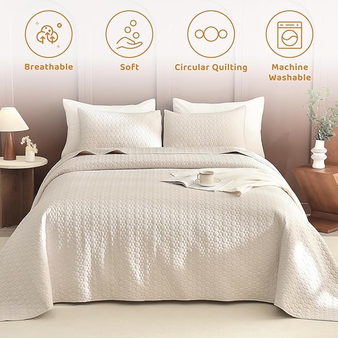 100% Cotton Bedding Set - Queen - 3 Piece