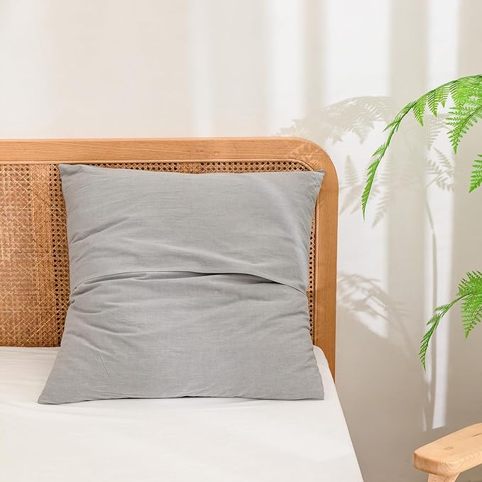 Linen Pillowcase Set - 26 x 26 in