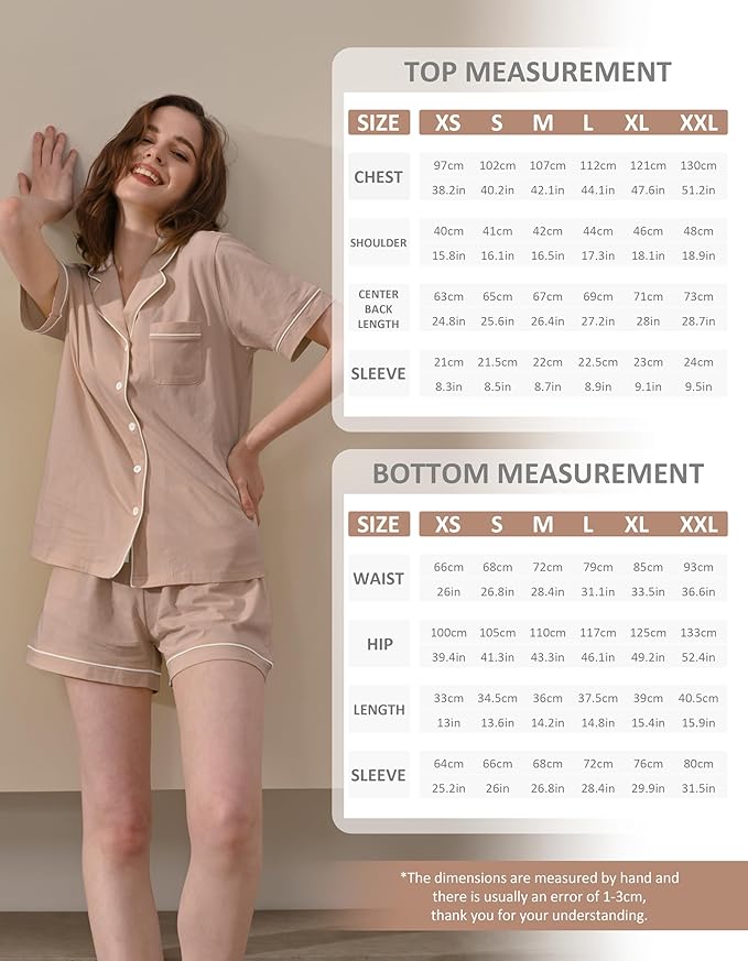 Women's 100% Cotton Pajama Set - 2 Piece