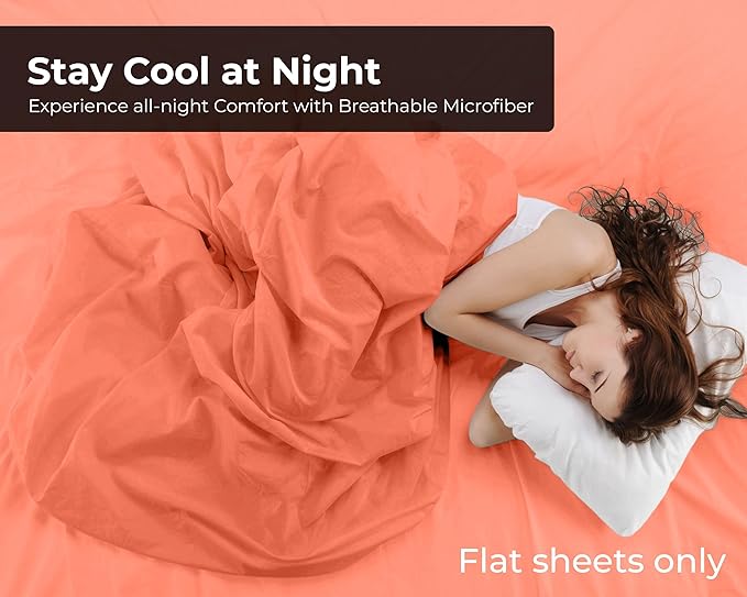 Microfiber Flat Sheet - King - 2 Pack
