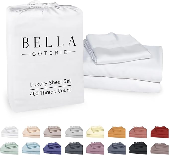 Bamboo Cooling Bed Sheet Set - Twin XL - 18 in Deep Pocket