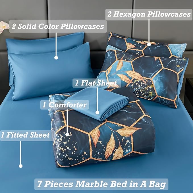 Comforter Set - King - 7 Piece