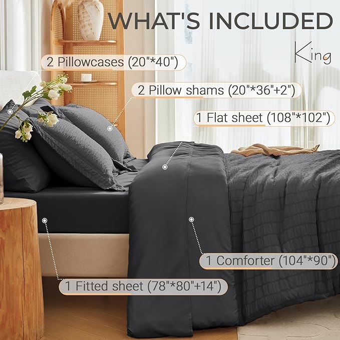 Comforter Set - King - 7 Piece
