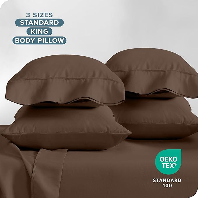 Microfiber Pillowcase Set - King - 4 Pack