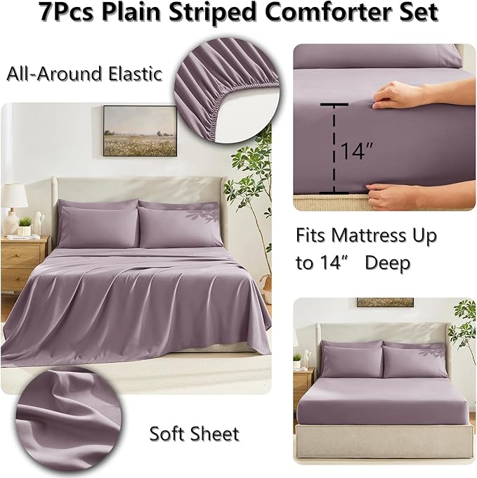 Comforter Set - King - 7 Piece