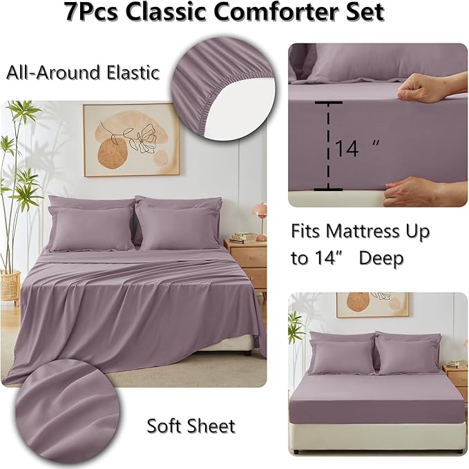 Down Alternative Comforter Set - Queen - 7 Piece