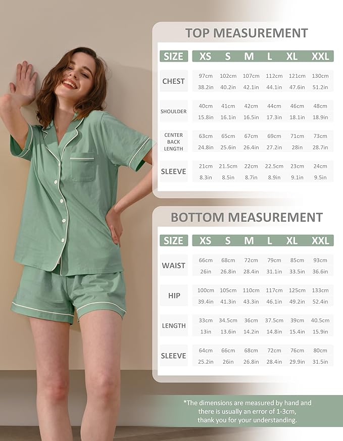 Women's 100% Cotton Pajama Set - 2 Piece