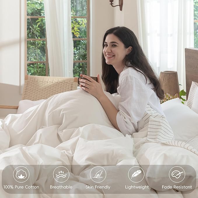 Linen Duvet Cover Set - Queen
