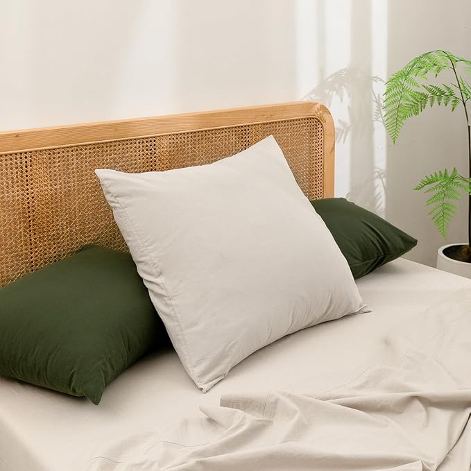 Linen Pillowcase Set - 26 x 26 in